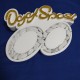 SCULTURA SCRITTA OGGI SPOSI ORO ANELLI FEDI NUZIALI 35x25x5 cm