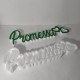 PORTACONFETTI PROMESSA SCRITTA ESTRAIBILE VERDE GLITTER 55x15x5cm