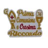 SCULTURA SCRITTA PRIMA COMUNIONE E CRESIMA IN POLISTIROLO con NOME PERSONALIZZATO 40 X 30 X 5 cm