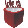 Scatola Regalo Cuore Rosso LOVE YOU 22 x 10 cm. Festa degli innamorati
