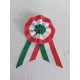 COCCARDA TRICOLORE IST IN TESSUTO CON SPILLA 5 x 10 cm Baffo Largo