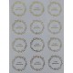 Etichette Adesive il Mio Battesimo Forma Tonda Sagomata 4 cm diametro, 72 Pezzi, Unisex