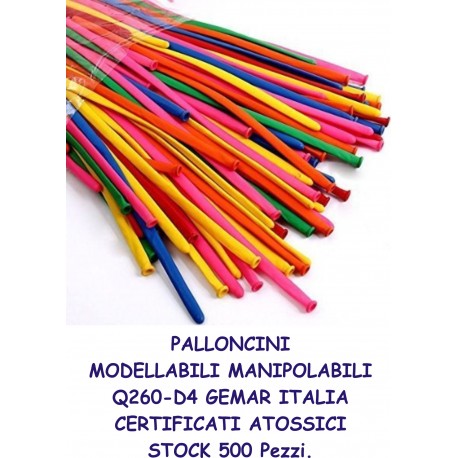 palloncini modellabili manipolabili 500 pezzi Q260 D4 standard