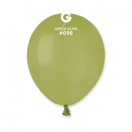 PALLONCINI VERDE OLIVA 5 Pollici 13 cm diam. 100 Pezzi