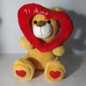 SAN VALENTINO ORSACCHIOTTO CUORE GRANDE BEIGE PELUCHE 35 CM. circa