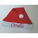 CAPPELLO BABBO NATALE CLASSICO PERSONALIZZATO CON NOME GLITTERATO