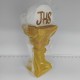 PRIMA COMUNIONE CALICE ORO 3D 20cm  IN POLISTIROLO