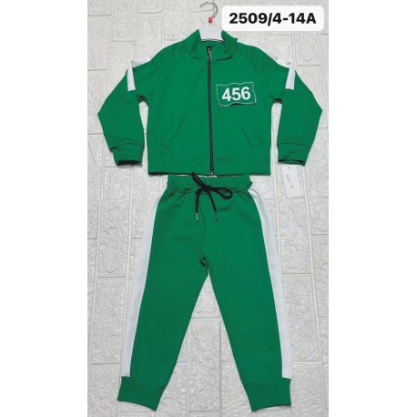 COSTUME GIOCATORE TUTA VERDE 456 Taglia 4 Anni