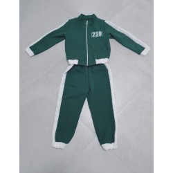 SQUID GAME COSTUME GIOCATORE TUTA VERDE n. 230 Taglia 6 Anni
