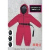 COSTUME GUARDIA TUTA ROSS0 FUCSIA II SERIE CON MASCHERA Taglia 10 Anni