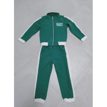 COSTUME GIOCATORE TUTA VERDE 457 Taglia 4 Anni SEI TU IL N. 457 !!!